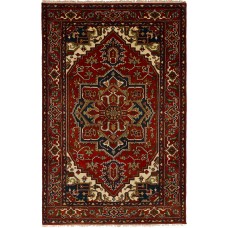 Bloomsbury Market One-of-a-Kind Etna Hand-Knotted Wool Dark Red Area Rug BLMS1892